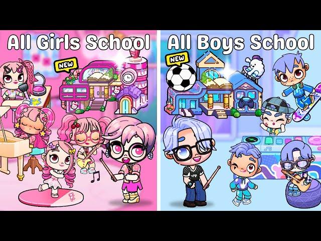 All Girls' School Vs All Boys' School ‍️‍️ | Avatar World | Pazu