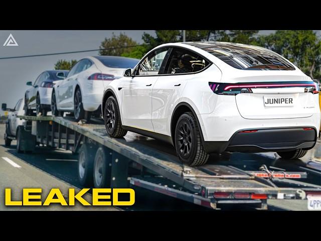 Hundreds of Model Y 2025 Project Juniper Spotted! WHAT HAPPENED? Detail Of INSANE Design,...