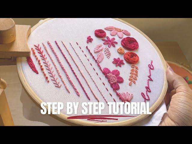 Beginner Friendly Hand Embroidery | Step by Step Tutorial by Knot Your Type