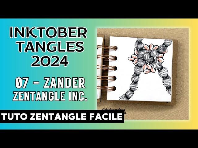 INKTOBER TANGLES 2024 - 07 - ZANDER