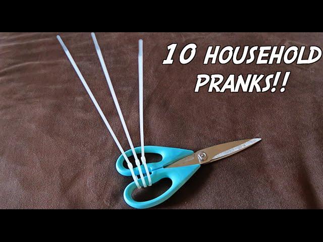 10 HOUSEHOLD PRANKS - HOW TO PRANK