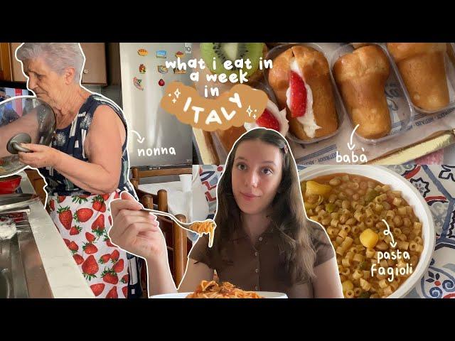 what i eat in a week in italy  (aka what my nonna cooks for me lol)