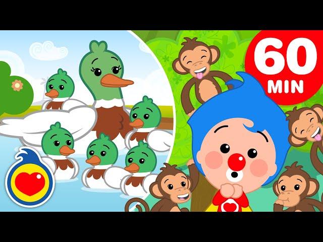 Cinco Patinhos  E Mais Canções de Números Para Crianças (60 Min)  Um Herói do Coração
