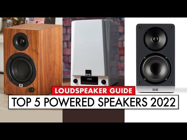 Top 5 Powered Speakers 2022!! Comparing Mission, Klipsch, SVS, ELAC