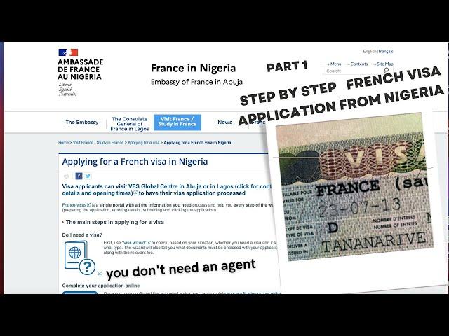 APPLY FOR YOUR FRENCH VISA IN 15 MINUTES #howtoapplyfor frenchvisafromnigeria #visaapplication