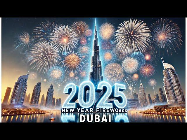 Dubai New Year Fire Works 2025 | Burj Khalifa Fire Works 2025