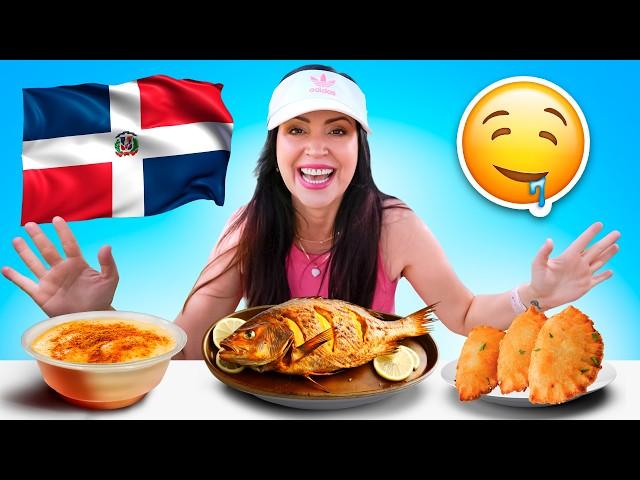 Probando la COMIDA Dominicana en USA  Comiendo por Paises REPUBLICA DOMINICANA  Sandra Cires Art