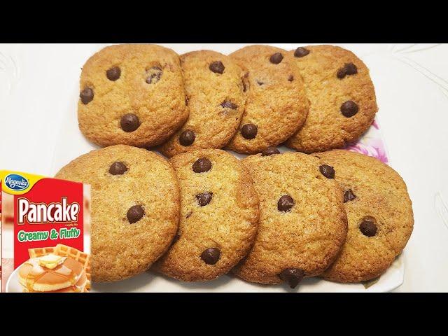 Simple & Easy Chocolate Chips Cookies Recipe Using Pancake Mix | How To Make Chocolate Chips Cookies