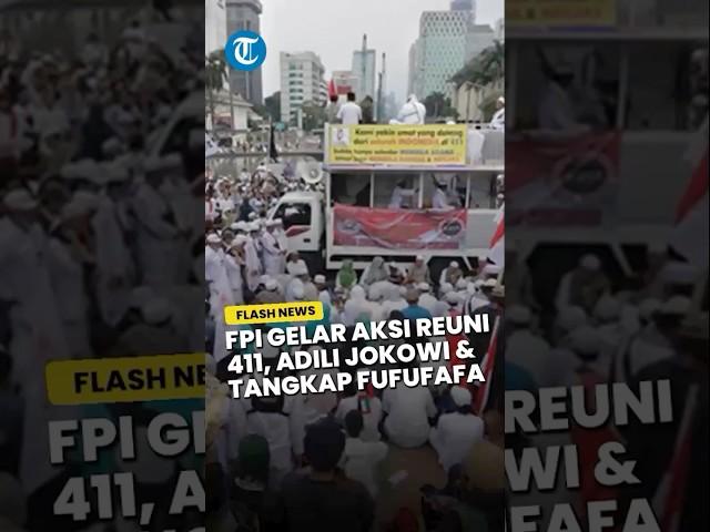 FPI GELAR AKSI REUNI 411, Bertajuk Adili Jokowi dan Tangkap Fufufafa, Rizieq Shihab Ungkap Hal Ini