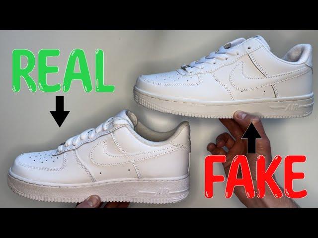 REAL VS. FAKE NIKE AIR FORCE 1 LOW SNEAKERS COMPARISON.