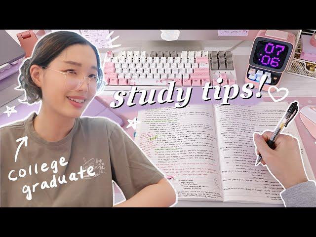 COLLEGE STUDY TIPS: how to survive finals season, advice from a college graduate