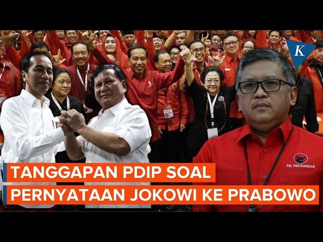 Soal Pilpres 2024 Jatah Prabowo, PDI-P Anggap Pernyataan Jokowi Bukan Dukungan