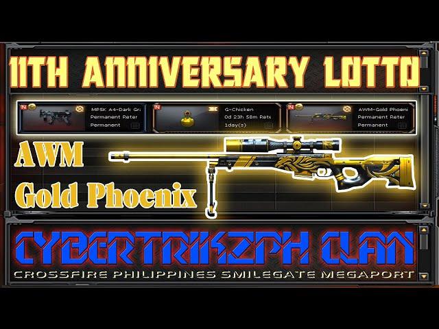 CrossFire PH (5th Account) Winning "AWM Gold - Phoenix" from 11th Anniversary Lotto