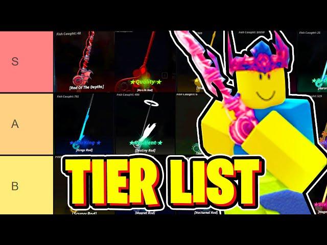 *UPDATED* FISHING ROD TIER LIST In Fisch! Roblox (What Is The Best Rod In Fisch?)