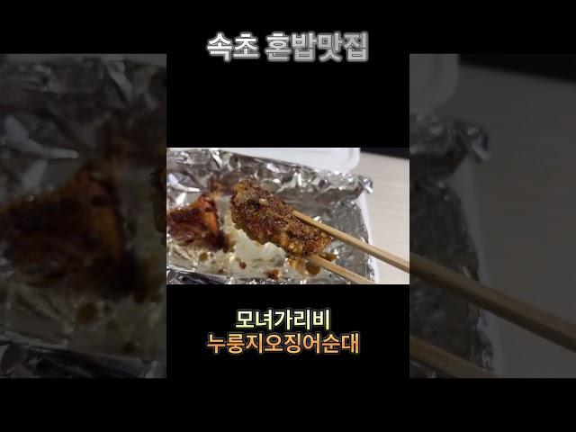 속초 혼밥맛집추천#속초맛집#모녀가리비#우동당#단천식당#장홍김밥