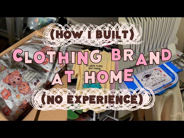 I built a clothing brand at home with no experience. Here’s how. //Small business, embroidery