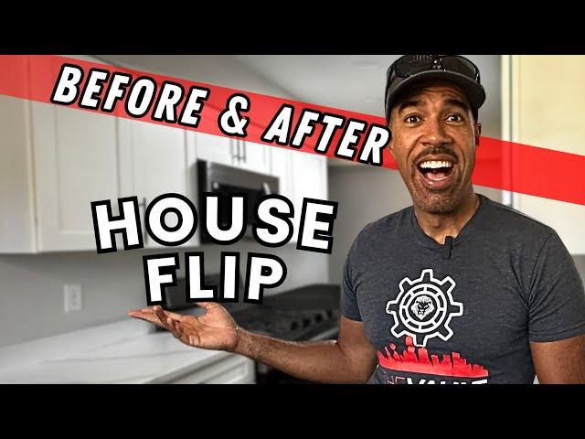 before and after real estate house flip with numbers breakdown