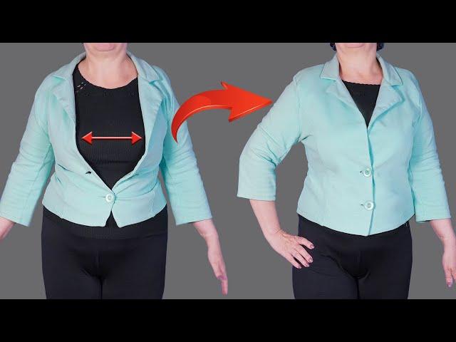 Good sewing trick - how to upsize a jacket without going to the tailor!