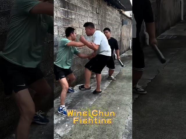 Real Wing Chun street fight, one move to defeat the enemy #fight  #wingchun