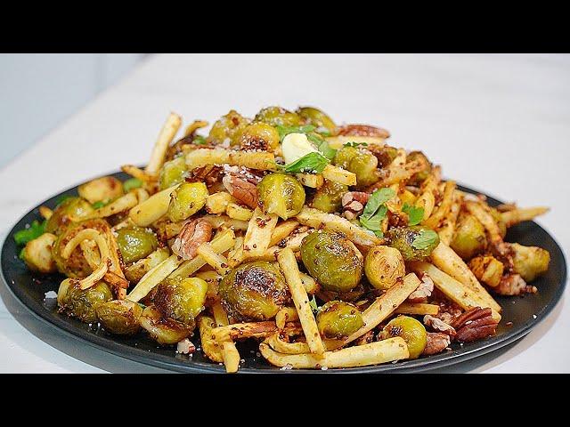 Roasted Parsnip and Sprout Medley - Perfect side dish