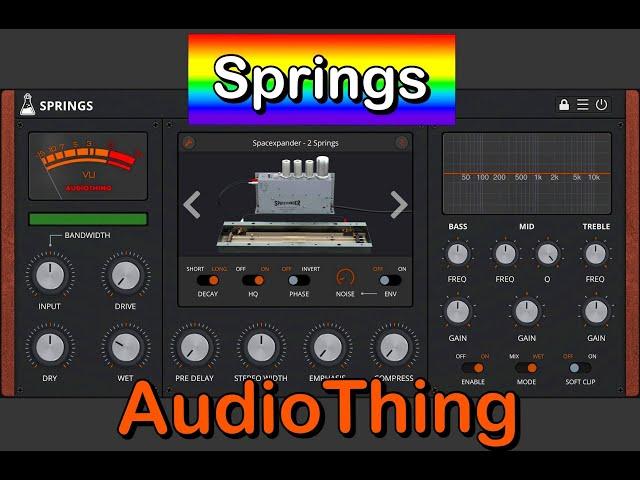 SPRINGS by AudioThing - The Ultimate Spring Reverb - Dripping with Goodness - Demo for the iPad