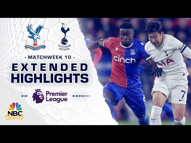 Crystal Palace v. Tottenham Hotspur | PREMIER LEAGUE HIGHLIGHTS | 10/27/2023 | NBC Sports