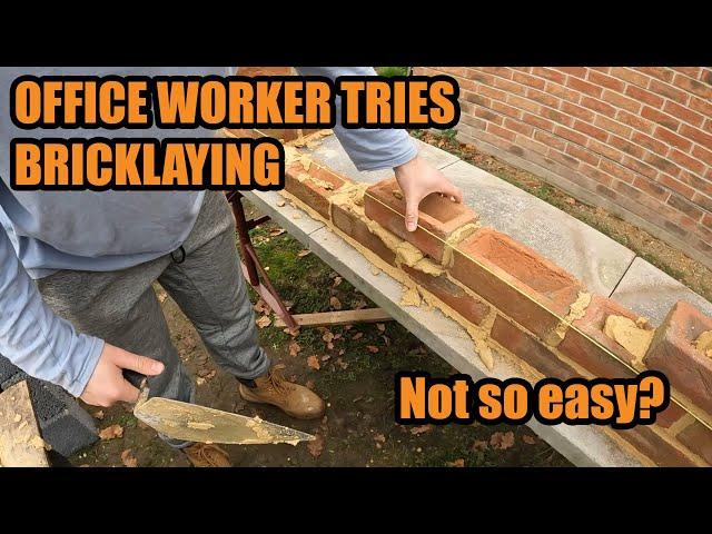 OLD BOY Teaching Beginner Bricklaying - Is it easy?