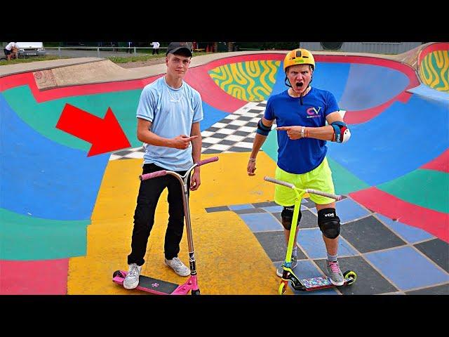 CHALLENGING a RANDOM KID for a GAME OF SCOOT‼️