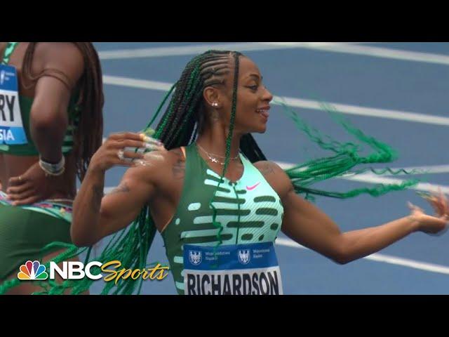 Sha’Carri Richardson edges Shericka Jackson in 100m showdown at Diamond League Silesia | NBC Sports