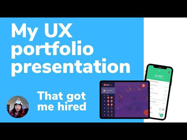 The UX design portfolio presentation that got me hired (with no UX experience)