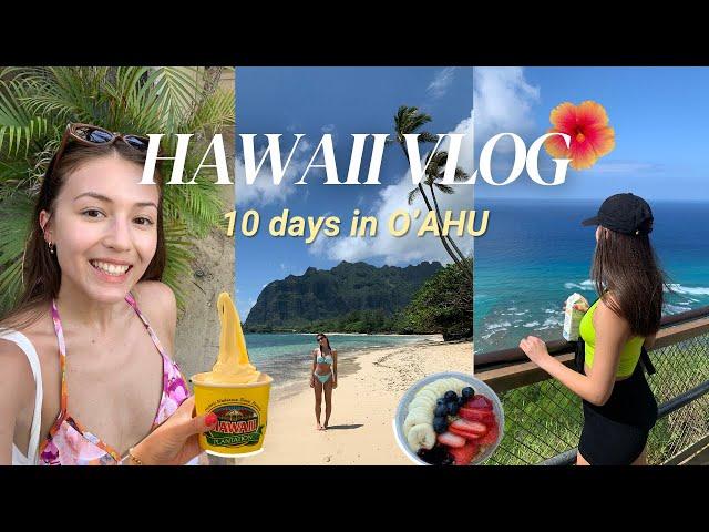 Hawaii travel vlog *exploring honolulu for the first time, eating, beach days* [Oahu Diaries]