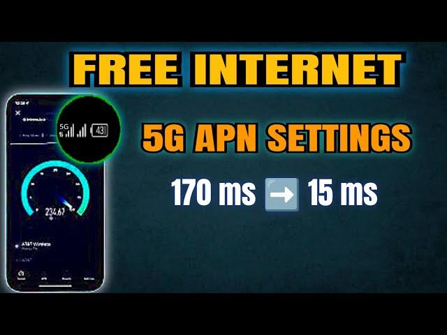 Free internet Fast speed apn settings for all Network | best apn 2024