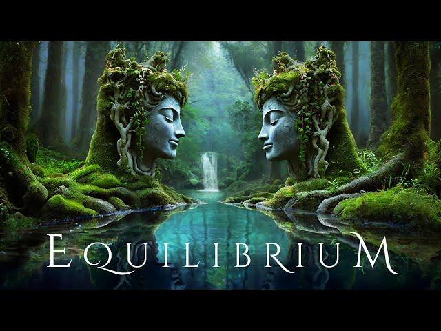 EQUILIBRIUM | Deep Ambient Relaxation Soundscape with Rain - Ethereal Fantasy Relaxing Ambient Music