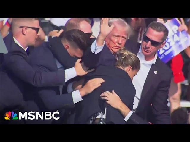 Trump rushed offstage at PA rally by Secret Service after loud popping noises heard