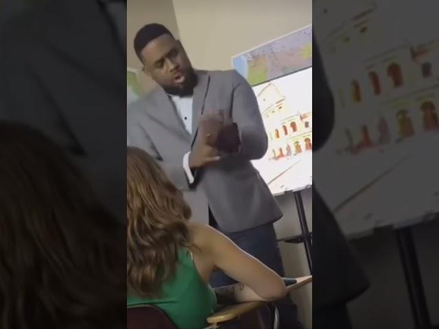 Student Slaps teacher prank 