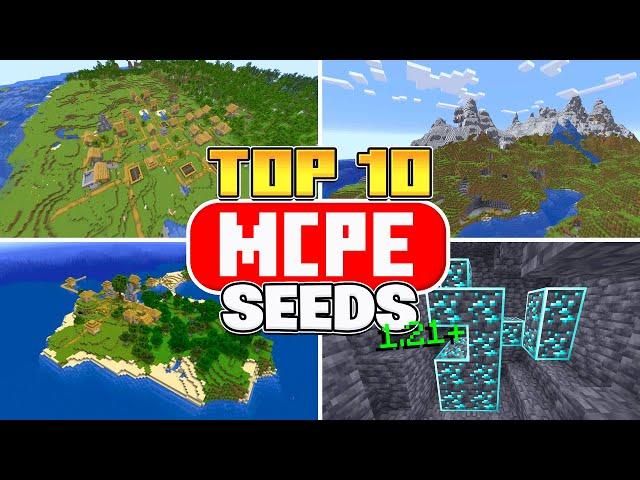 Top 10 BEST Survival Seeds For Minecraft Bedrock 1.21!