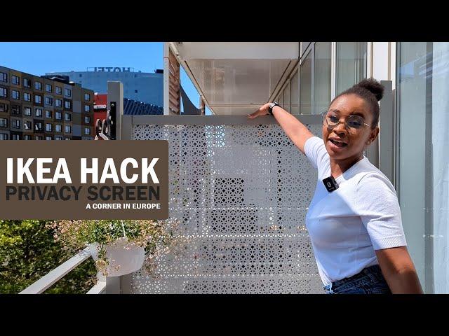 DIY Outdoor Privacy Screen | Balcony & Apartment | IKEA Hack