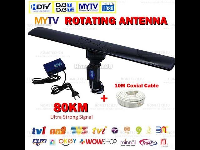 Rotatable Rotating Outdoor Ajustable Digital Antenna TV Uhf Hdtv Watch Myfreeview Antena DVBT2 Mytv