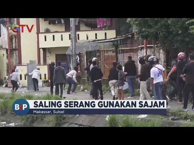 Saling Ejek, Dua Kelompok Pemuda di Makassar Saling Serang dengan Sajam #BuletiniNewsPagi 04/03