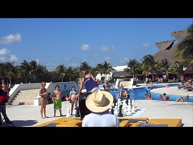 Nikole Riding the Bull in Mexico