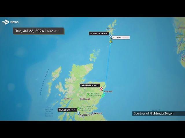 Loganair flight to Glasgow diverted after mid-air emergency