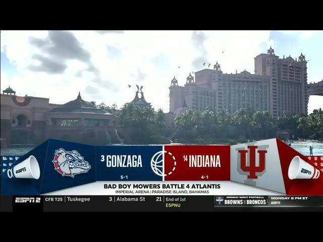 ESPN CBB intro | 3 Gonzaga vs 14 Indiana | 11/28/2024