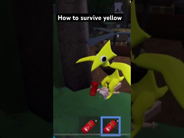 Rainbow friends,how to survive yellow