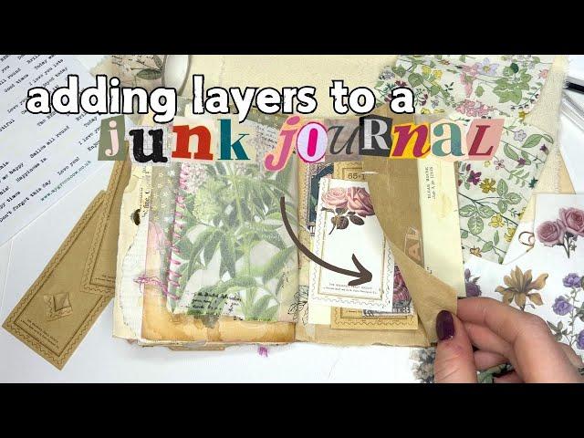 Easy way to add extra space for writing in your junk journal