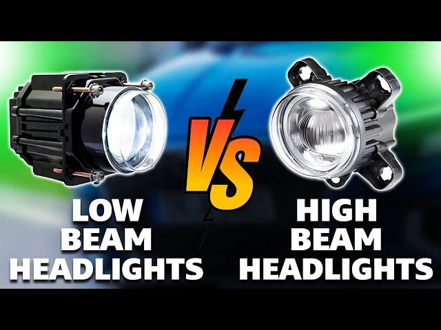 Low Beam vs High Beam Headlights: What's the Difference? (When To Use Which)