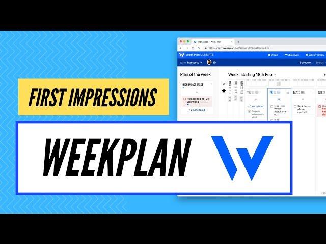 WeekPlan - 2019 Review | Features, Pricing & Opinions