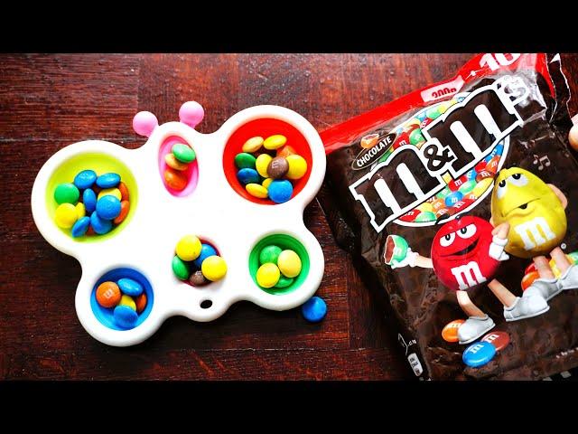 Rainbow M&M Pop it, Make & Play DIY MM pop it video compilation