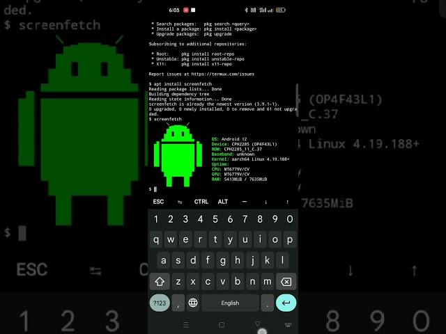 using termux about phone information #phoneinfo #termux