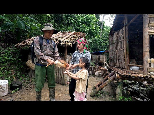 Kind man brings chicken to visit single mother, single mother building new life, Orphaned Po