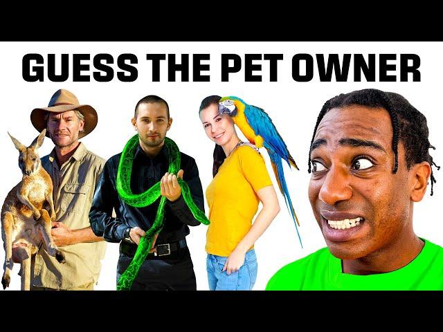 Match The Pet To The Owner